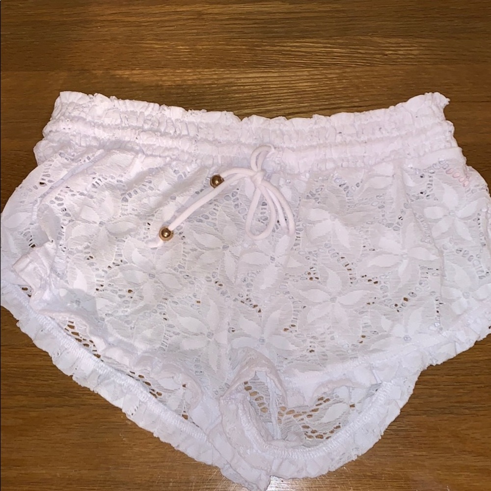 Victoria’s Secret White Crochet Shorts